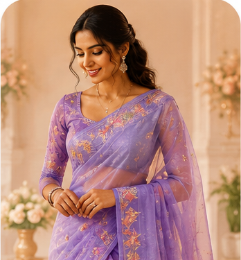 Organza Sarees